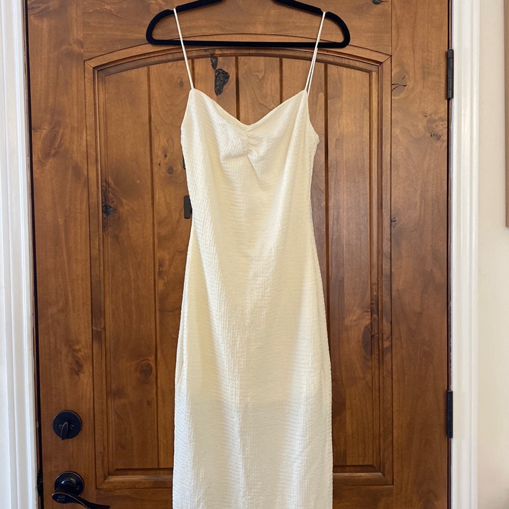 Ivory Knit Maxi Dress